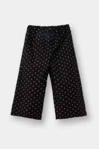 DeFacto Wide Leg Polka Dot Straight Leg Poplin Trousers for Baby Girl - Image 6