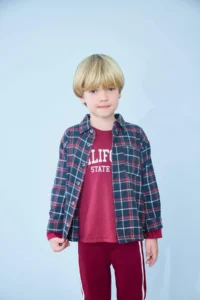 DeFacto Plaid Patterned Flannel Long Sleeve Shirt Baby Boy