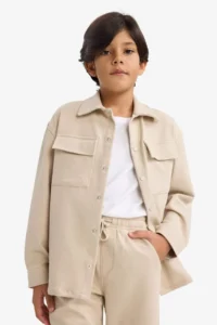 DeFacto Boys' Polo Shirt Collar Jacket - Image 3