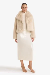 DeFacto A Cut Normal Waist sequined Material Skirt - Image 5