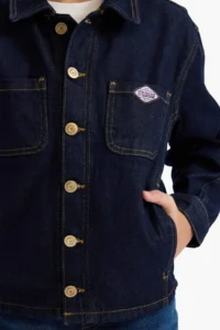 DeFacto Buttoned Embroidered Denim Jacket Boy - Image 5