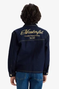 DeFacto Buttoned Embroidered Denim Jacket Boy - Image 6