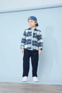 DeFacto Balloon Fit Elastic Waist Straight Leg Jean Trousers for Baby Boy