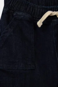 DeFacto Balloon Fit Elastic Waist Straight Leg Jean Trousers for Baby Boy - Image 3