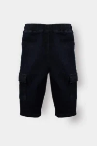DeFacto Balloon Fit Elastic Waist Straight Leg Jean Trousers for Baby Boy - Image 4