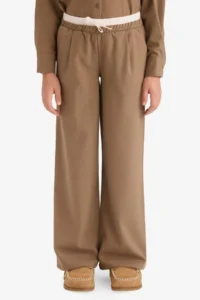 DeFacto Elastic Waist Wide Leg Trousers Girl - Image 2