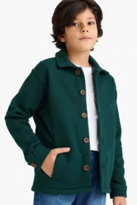 DeFacto Shirt Collar buttoned Cardigan Boys'