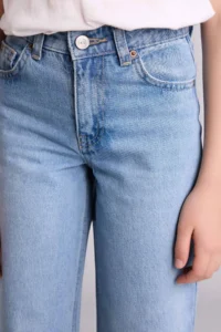 DeFacto Straight Wide Wide Leg Jean Trousers Girl - Image 4