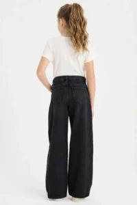 DeFacto Straight Wide Wide Leg Jean Trousers Girl - Image 5