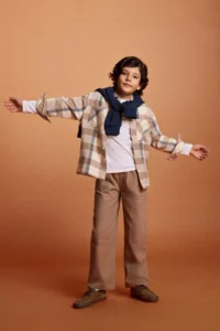 DeFacto 2 Piece Set Checked Shirt Trousers Boy