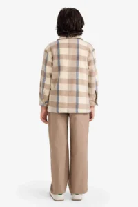 DeFacto 2 Piece Set Checked Shirt Trousers Boy - Image 6