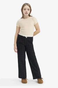 DeFacto Wide Leg Short Hem Pants Girls' - Image 2