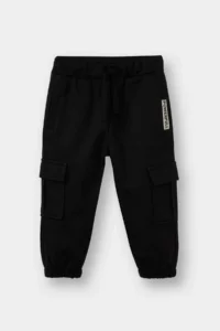 DeFacto Woven Label Elastic Waist Sweatpants Baby Boy