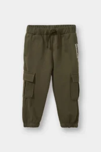 DeFacto Woven Label Elastic Waist Sweatpants Baby Boy