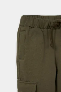 DeFacto Woven Label Elastic Waist Sweatpants Baby Boy - Image 2