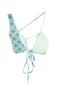 TRENDYOLMİLLA Ethnic Patterned Triangle tunnelled Bikini Top - Image 9
