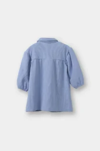 DeFacto Shirt Collar Long Sleeve Dress Baby Girl - Image 3