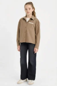 DeFacto Printed Long Sleeve Shirt Girls' - Image 2