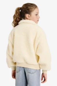 DeFacto High Collar Zippered Fleece Cardigan Girl - Image 5