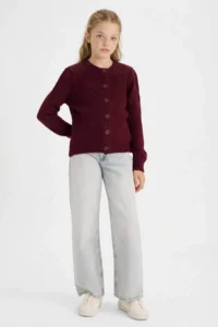 DeFacto buttoned Knitwear Cardigan Girls' - Image 2