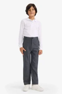 DeFacto Plain Hem Twill Pants Boys'