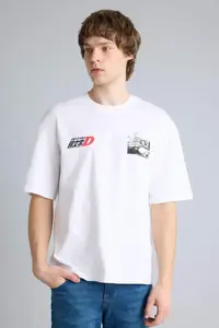 DeFacto Initial D Boxy Fit Printed Short Sleeve T-Shirt - Image 4