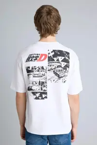 DeFacto Initial D Boxy Fit Printed Short Sleeve T-Shirt - Image 6
