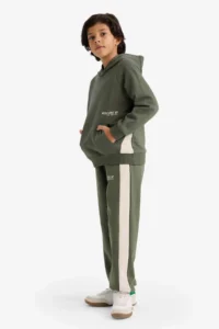 DeFacto Cargo Fit Elastic Waist Printed Sweatpants Boy - Image 2