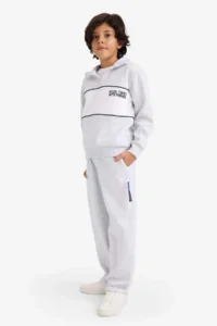 DeFacto Oversize Wide Fit Elastic Waist Printed Sweatpants Boy - Image 2