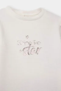 DeFacto Set of 2 Printed Sweatshirts Suede Trousers Baby Girl - Image 3