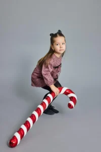 DeFacto New Year's Themed Polka Dot Bow Detailed Long Sleeve Tulle Dress for Baby Girl - Image 2