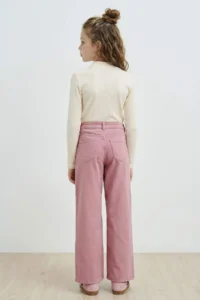 DeFacto 90's Wide Leg Gabardine Trousers Girls - Image 4