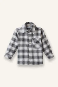 DeFacto Checked Flannel Long Sleeve Shirt Baby Boy - Image 3