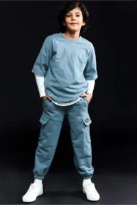 DeFacto Elastic Waist Cargo Pocket Jogger Sweatpants Boy