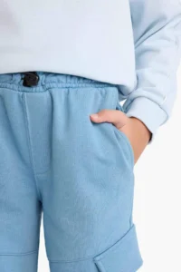 DeFacto Elastic Waist Cargo Pocket Jogger Sweatpants Boy - Image 4