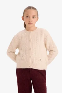 DeFacto buttoned Cardigan Girls' - Image 3