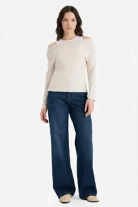 DeFacto Slim Fit Double Layer Rib T-Shirt - Image 2