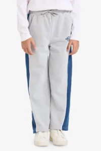 DeFacto Wide Leg Elastic Waist Printed Sweatpants Boy - Image 3