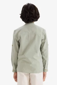 DeFacto Boys' Dog collar Long Sleeve Shirt - Image 5