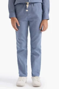 DeFacto Boys' Plain Hem Pants - Image 3