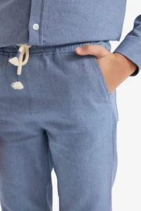DeFacto Boys' Plain Hem Pants - Image 4