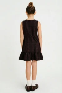 DeFacto Girls' Dress G6894A8/BN130 BROWN - Image 4