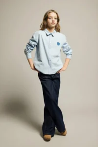 DeFacto Poplin Long Sleeve Shirt Girls' - Image 2