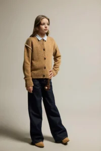 DeFacto Embroidered Crew Neck Cardigan Girls' - Image 2