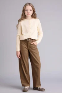 DeFacto Crew Neck Cardigan Girls' - Image 2