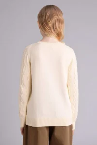 DeFacto Crew Neck Cardigan Girls' - Image 3