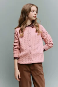 DeFacto Crew Neck Cardigan Girls'