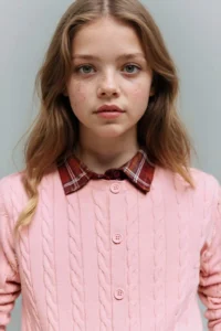 DeFacto Crew Neck Cardigan Girls' - Image 4