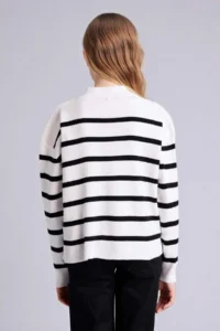 DeFacto V-neck Striped Cardigan Girls' - Image 5