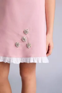 DeFacto Stone Detailed Sleeveless Dress Girls' - Image 4